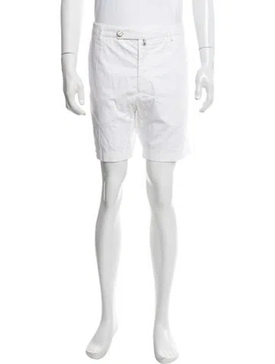 Pre-owned Kiton Flat Front Shorts In Gray