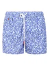 Kiton Patterned Swimsuit In Blue