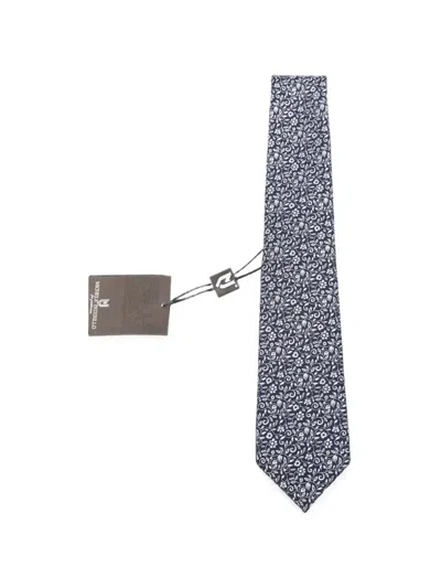 Kiton Floral-print Tie In Multi
