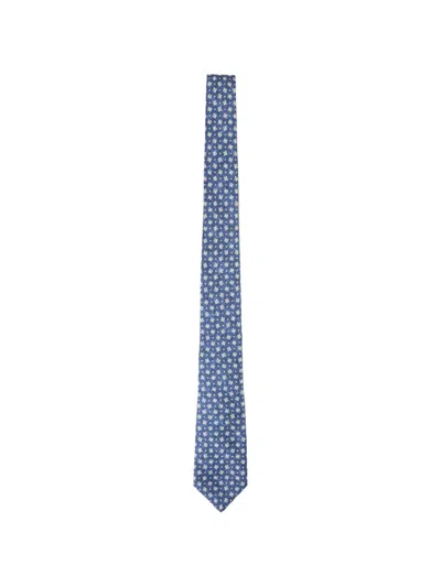 KITON FLORAL-PRINT TIE