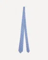 Kiton Flower Patterned Tie In Blue