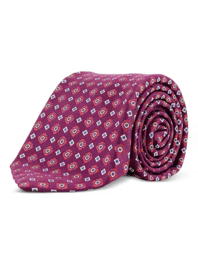 KITON 几何图案领带