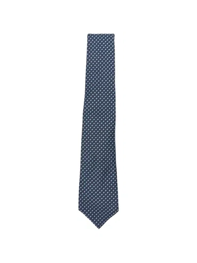 Kiton Geometric-pattern Silk Tie