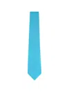 Kiton Geometric-pattern Silk Tie In Blue