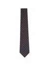 Kiton Geometric-pattern Silk Tie In Yellow