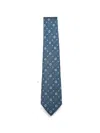 Kiton Geometric-pattern Tie In Blue