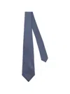 Kiton Geometric-pattern Tie In Blue