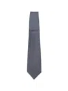 Kiton Geometric-pattern Tie In Blue
