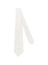 Kiton Geometric-pattern Tie In White