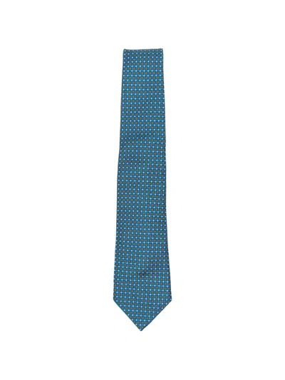 Kiton Geometric-pattern Tie In Neutral