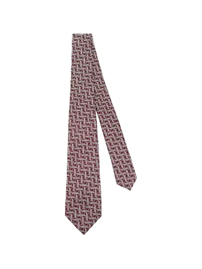 Kiton Geometric-pattern Tie In Multi