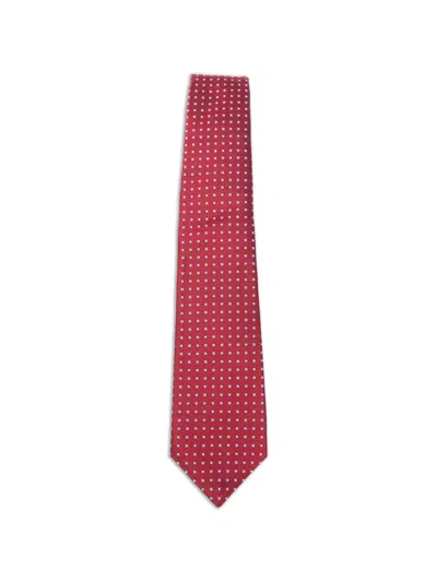 Kiton Geometric-print Silk Tie In Multi