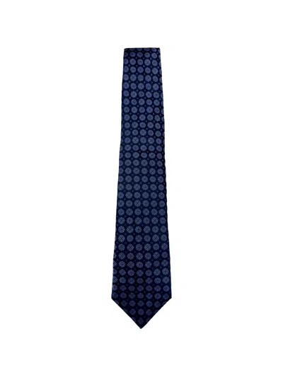 Kiton Geometric-print Tie In 블루