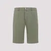 Kiton Lyocell Blend Knee-length Shorts In Green