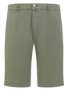 Kiton Lyocell Blend Knee-length Shorts In Green