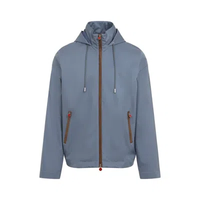 Kiton Zip-up Bomber Jacket In Grey