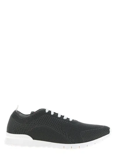 Kiton Grey Technical Sneakers