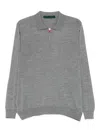 Kiton Grey Wool Pole In Gray