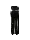 Kiton Grid-print Drawstring Trousers In Multi