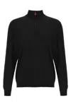 Kiton Men Wool Polo Shirt In Black