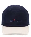 Kiton Logo-embroidered Baseball Cap In Blue