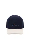 Kiton Logo-embroidered Baseball Cap In Blue