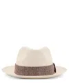 Kiton Straw Panama Hat In White