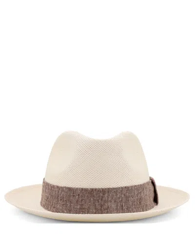 Kiton Straw Panama Hat In Brown