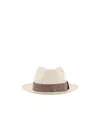 Kiton Straw Panama Hat In White
