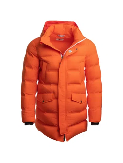 Kiton Hekla Puffer Coat In Orange