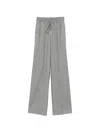 HERRINGBONE-PATTERN DRAWSTRING TROUSERS