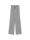 Kiton Herringbone-pattern Drawstring Trousers In Gray