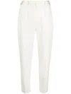 Kiton High-waisted Tapered Trousers In Neutrals
