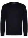 Kiton Wool Sweater In Blue