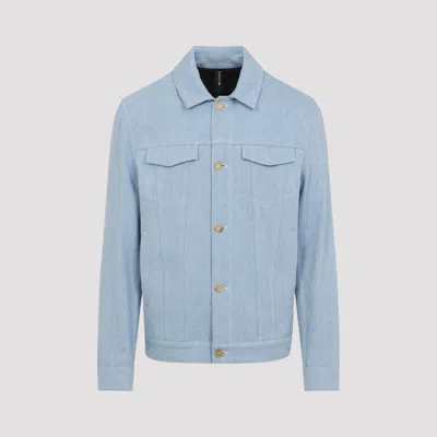 Kiton Jacket In Blue