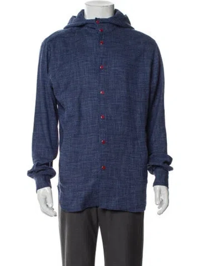 Pre-owned Kiton Jacket In Blue