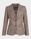 Kiton Jacket In Brown