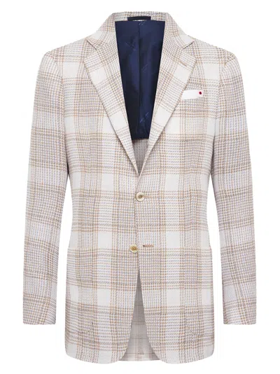 Kiton Jacket Cashmere In Beige