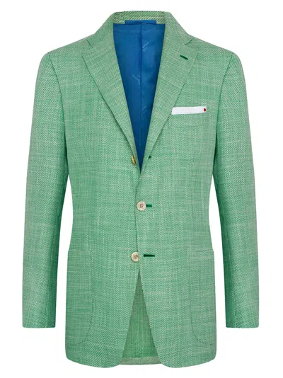 Kiton Jacket Cashmere In Green