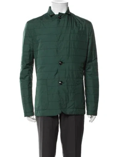 Pre-owned Kiton Jacket In Green