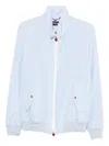 Kiton High Collar Jacket Snap Buttons In Blue