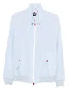 Kiton High Collar Jacket Snap Buttons In Blue