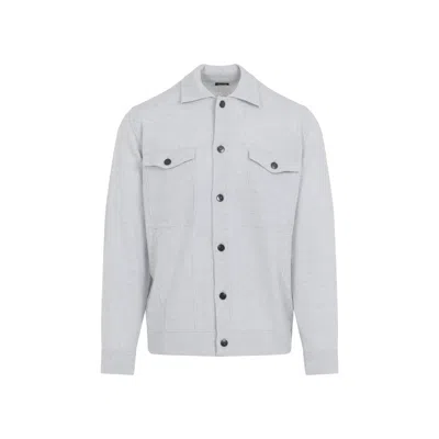 KITON JACKETS GREY