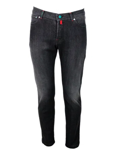 Kiton Denim Jeans In Black