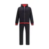Kiton Logo-embroidered Hooded Tracksuit In Black