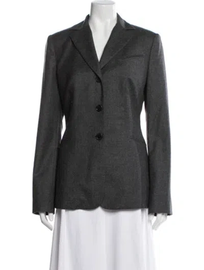 Pre-owned Kiton Kangaroo Blazer In Grey