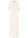Kiton Keyhole-neck Midi Dress In Neutrals