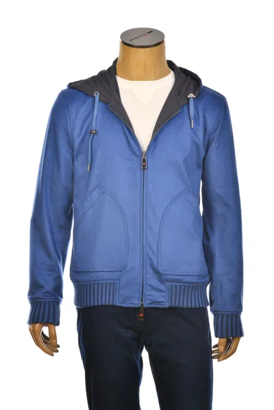 Kiton Kired By  Barwa Cashmere Reversible Jacket In Blue