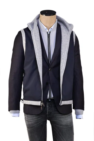 Kiton Kired By  Gange Reversible Cashmere Vest In Blue