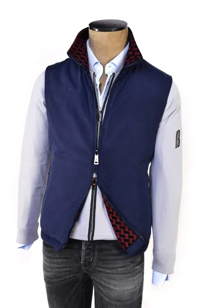 KITON KIRED BY KITON GANGE REVERSIBLE SILK-LINEN VEST